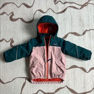 Patagonia 4T Snow / Ski Jacket in Pink / Green Unisex. Insulated